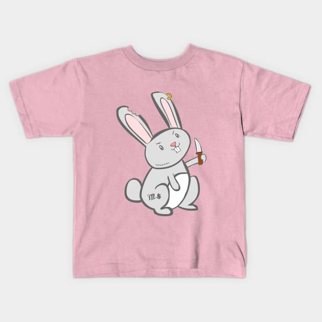 Evil Bunny Kids T-Shirt by Namarqueza